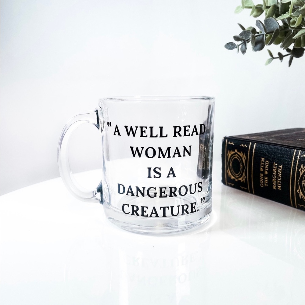 Literature glass mug | book lover gift